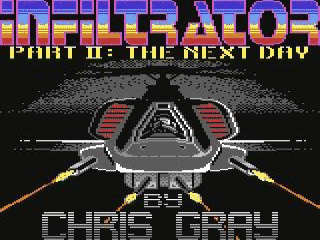Infiltrator 2 title screen for Commodore 64